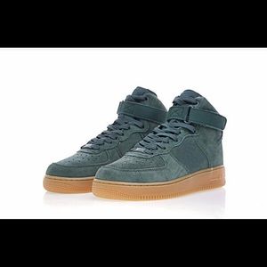 Suede green Nike AF1
